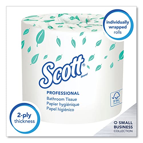 Scott KCC 13607 Standard Roll Bathroom Tissue for Home Bathrooms: 20 Rolls per Case