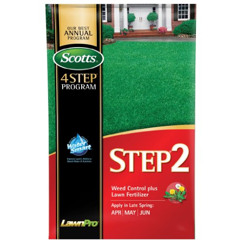 Scotts LawnPro Step 2 Weed Control Plus Lawn Fertilizer - 1|63-Pound Bag for Healthy Lawn Care
